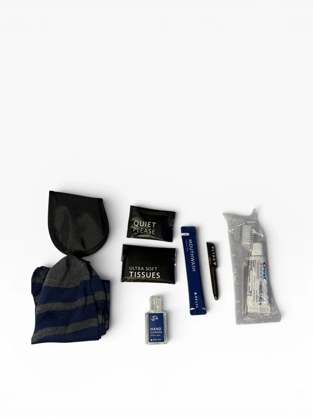 Tumi Delta One Amenity Kit. Black and grey. NEW